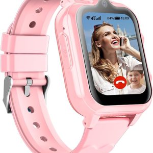 Smart Watch for Kids, 4G Phone Calling Text Messaging Child Phone Smartwatch with WiFi, Voice Video Chat, Bluetooth, Alarm, Pedometer, Wrist Watch for 4-16 Boys Girls Birthday Gifts.