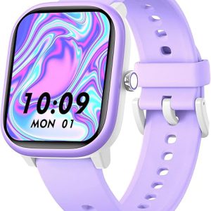 Smart Watch for Kids Girls Boys No APP/Phone Needed, 1.8" IP68 Waterproof Sport Kids Watch Pedometer, Heart Rate, Sleep Monitor, Step Counter, 12 Puzzle Games for Girls Boys Teens 6-16
