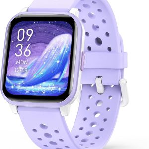 Kids Smart Watch Girls Boys, Smart Girls Watch for Kids Smart Watch Gifts for 4-16 Years Old with Sleep Mode Multiple Sports Modes Pedometer Birthday Gift for Boys Girls (Purple)