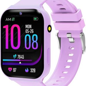 Smart Watch for Kids, Kids Watch with 18 Puzzle Games, 1.83" HD Touch Screen Fitness Tracker Pedometer Sleep Tracker Alarm Clock Flashlight No APP/Phone, 12/24 hr Gift for Kid Christmas Birthday